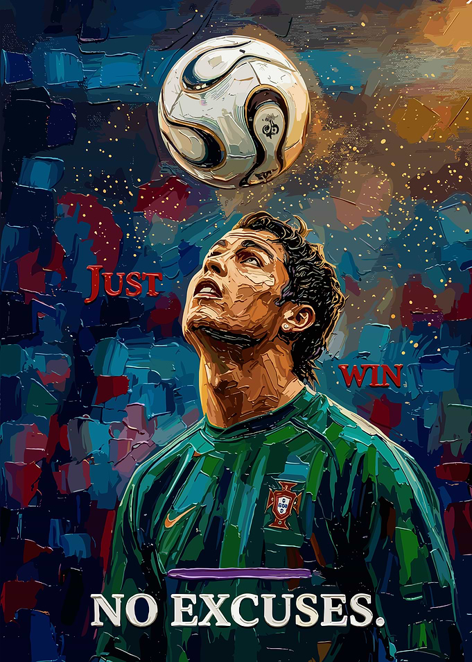 Cristiano Ronaldo Soccer Motivational Poster