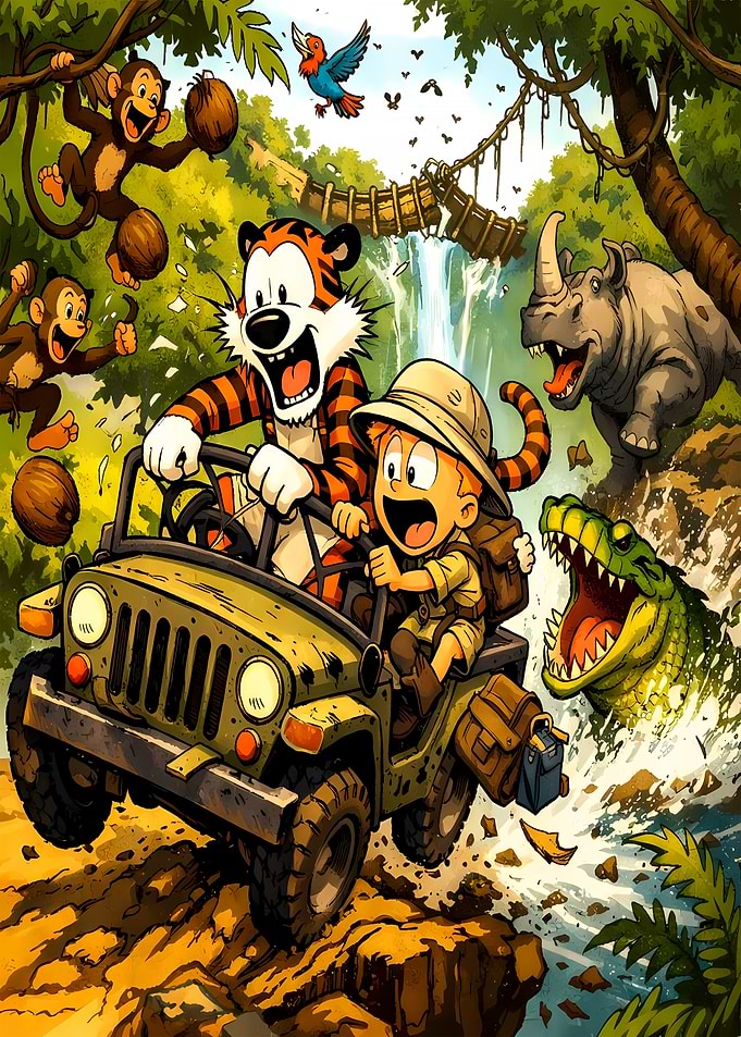 Calvin and Hobbes Jungle Adventure