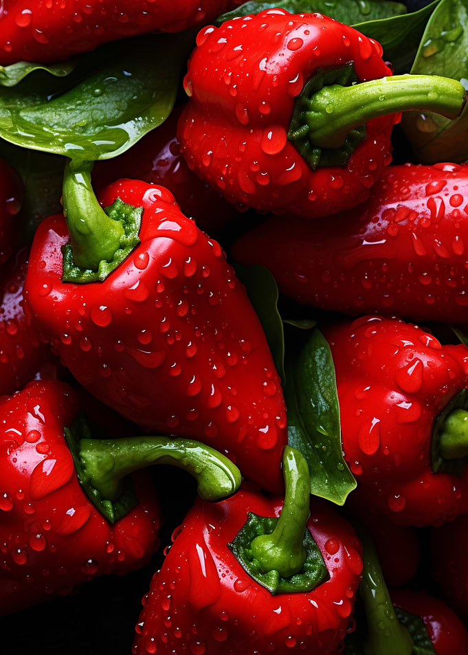 Fresh Red Bell Peppers
