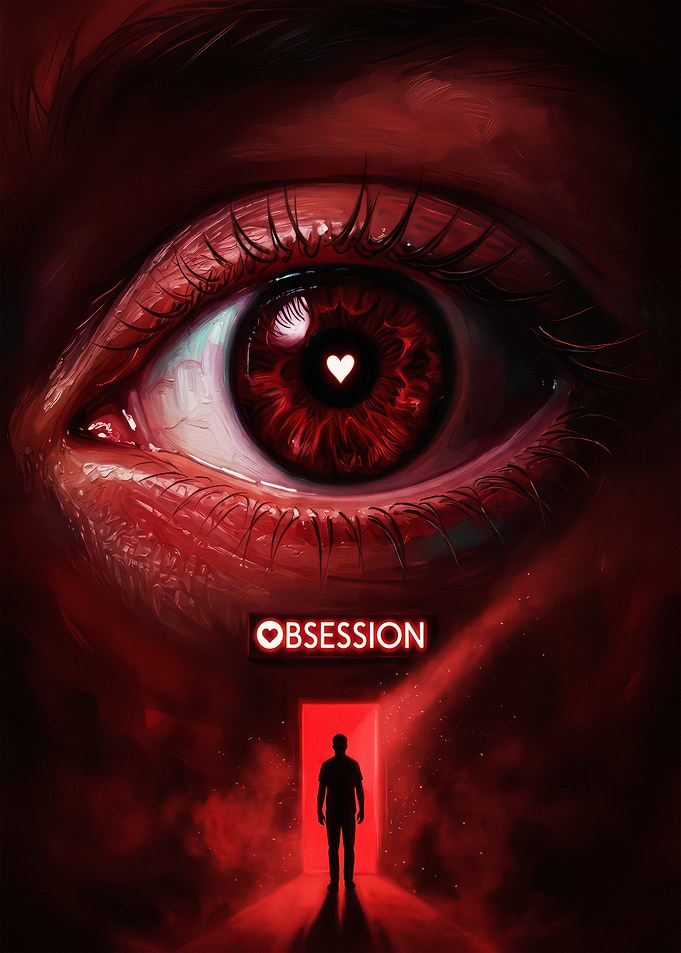 Obsession Surreal Red Eye Art