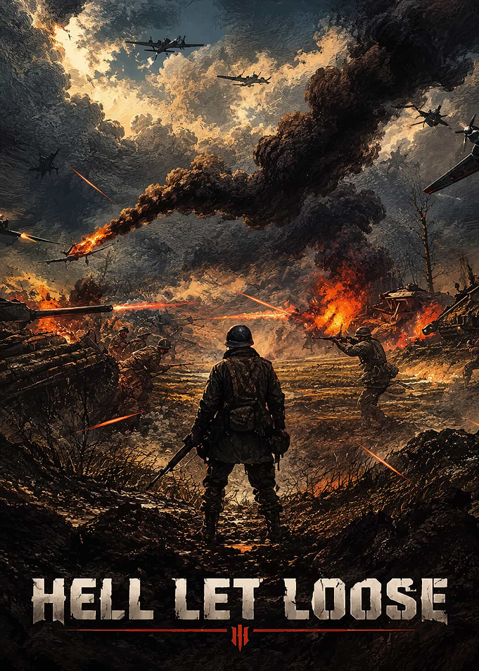 Hell Let Loose World War II Poster