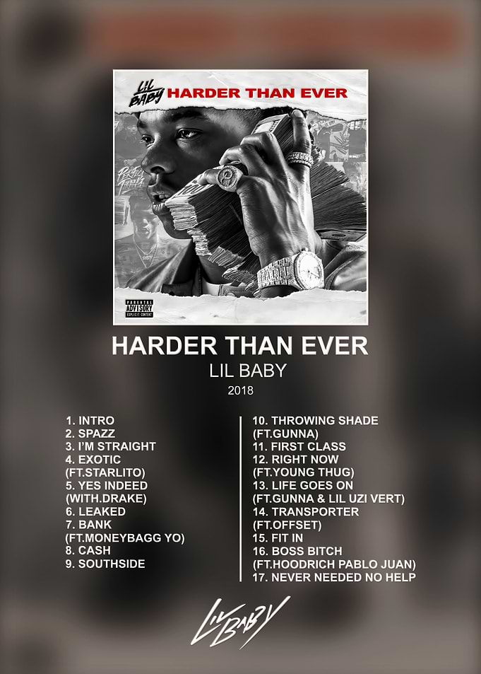 Lil Baby Harder Than Ever Poster