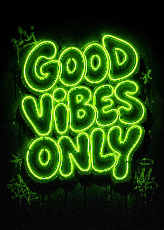 Good Vibes Only Neon Sign
