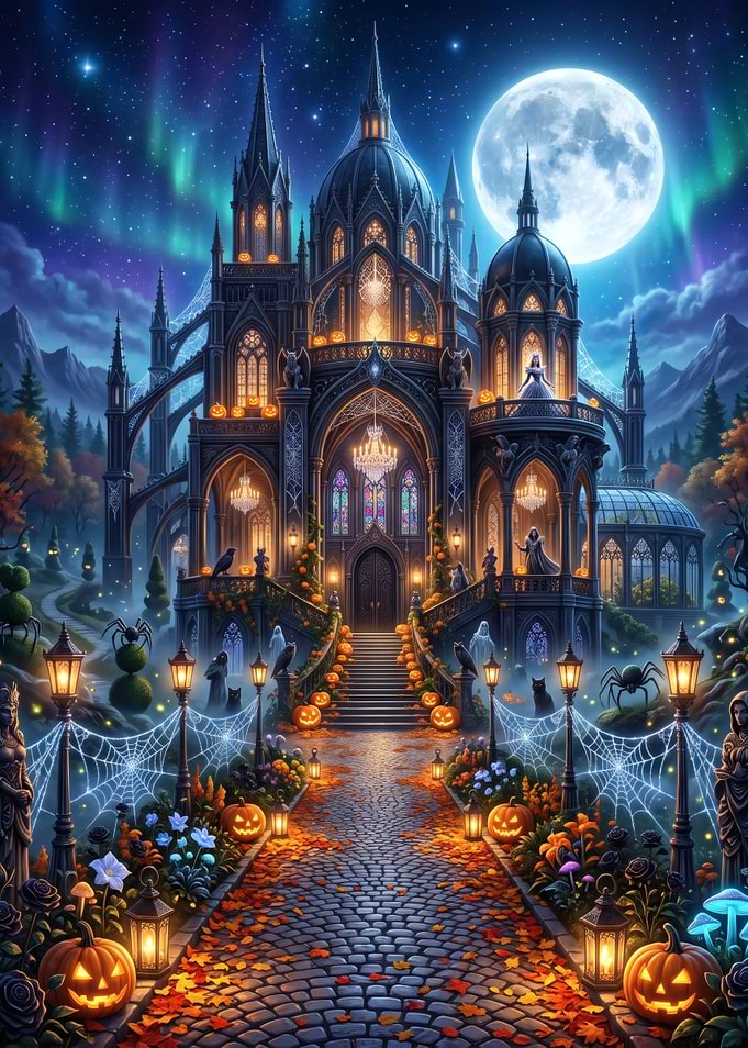 Enchanted Halloween Gothic Castle