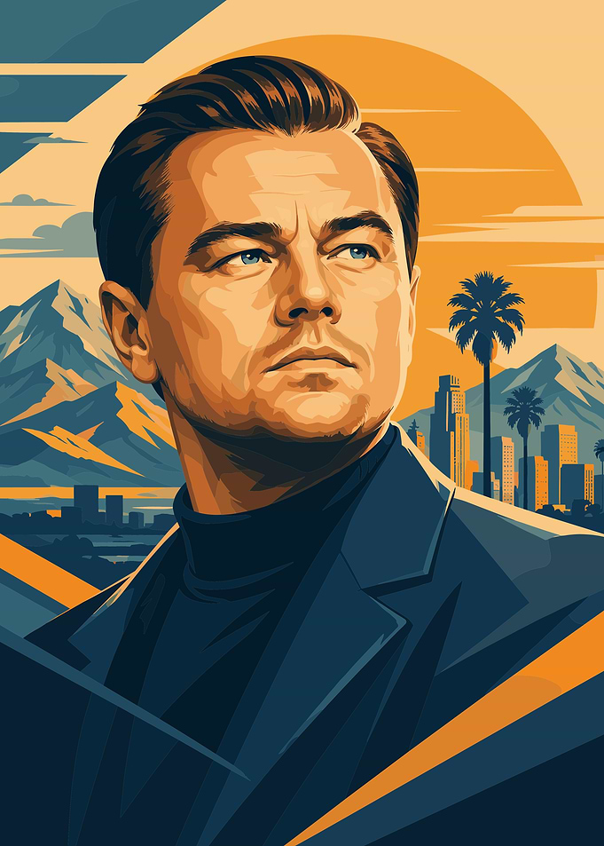 Leonardo DiCaprio Vector Portrait