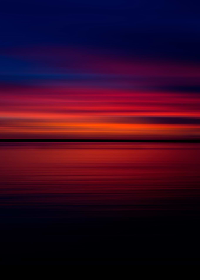 Abstract Motion Blur Sunset Horizon