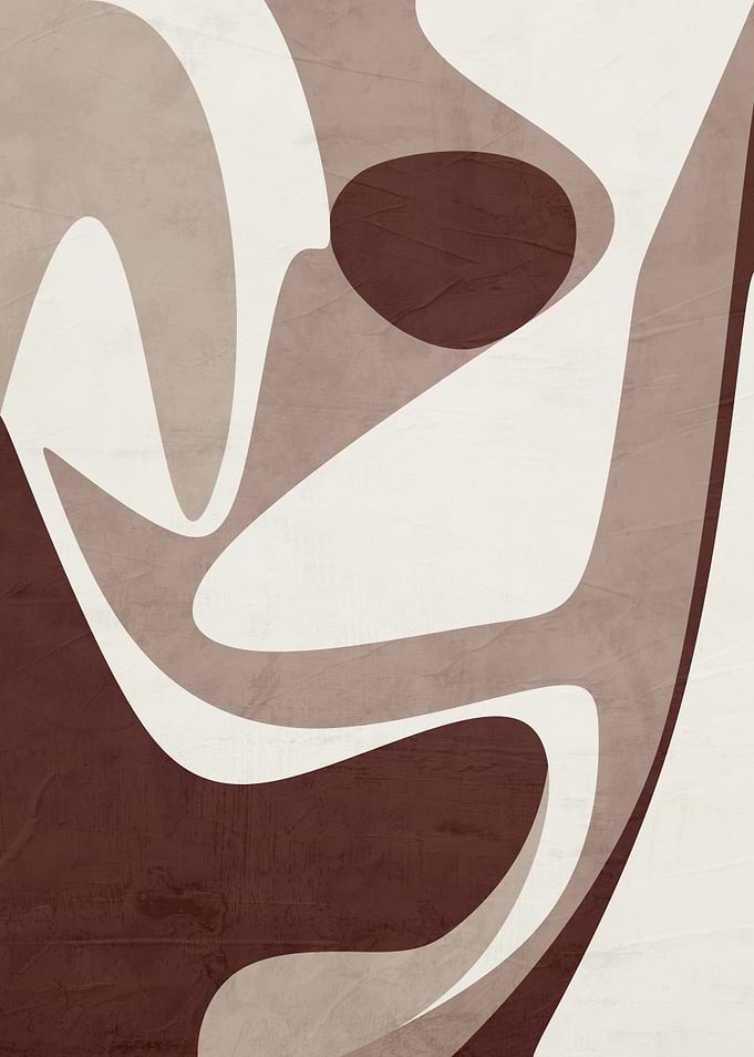 Abstract Earthy Tones Minimalist Art