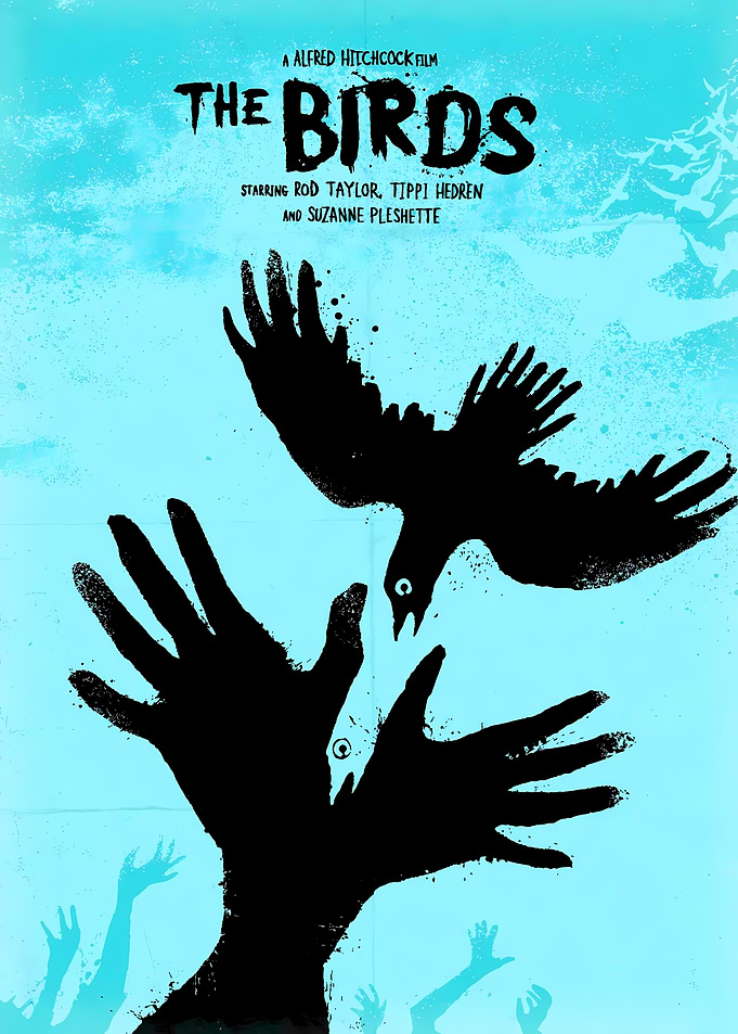 The Birds Movie Poster Art