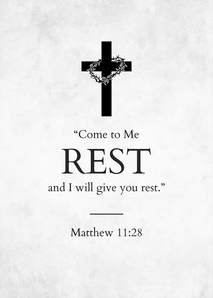 Matthew 11:28 Christian Wall Art