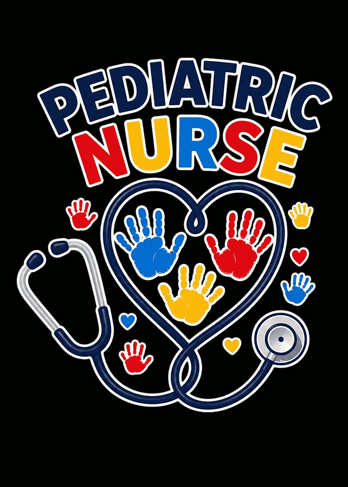 Pediatric Nurse Stethoscope Heart Design