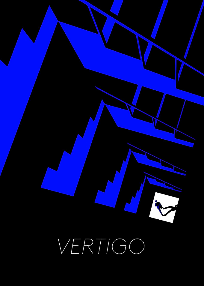 Minimalist Vertigo Movie Poster