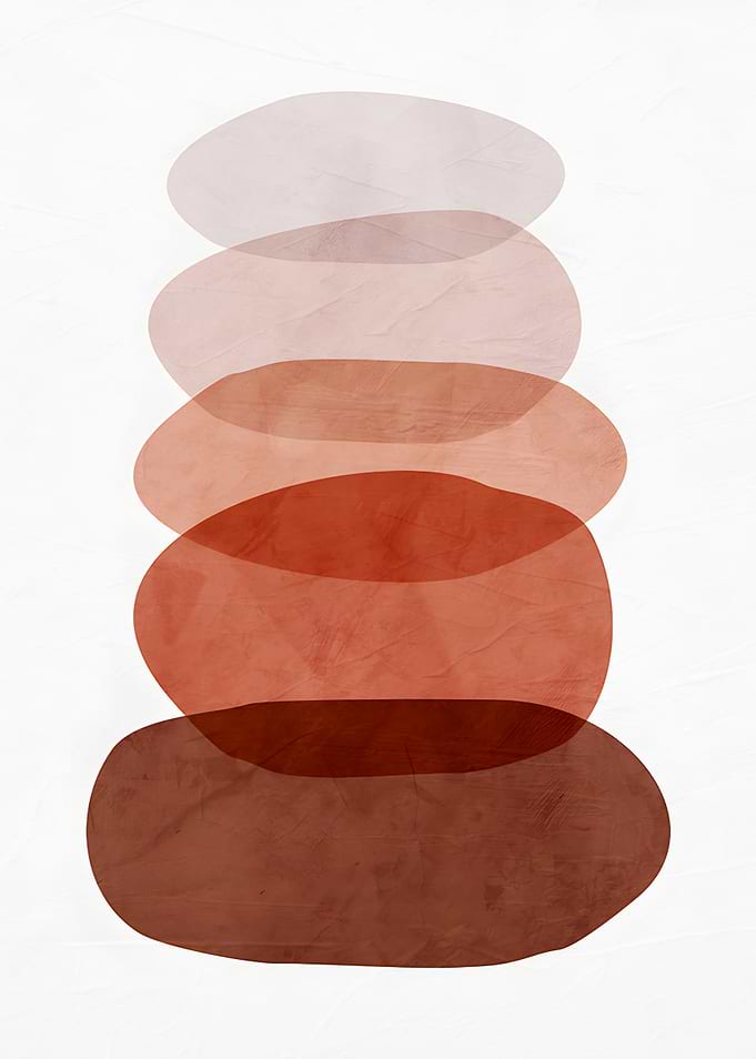 Minimalist Abstract Stacked Stones Art
