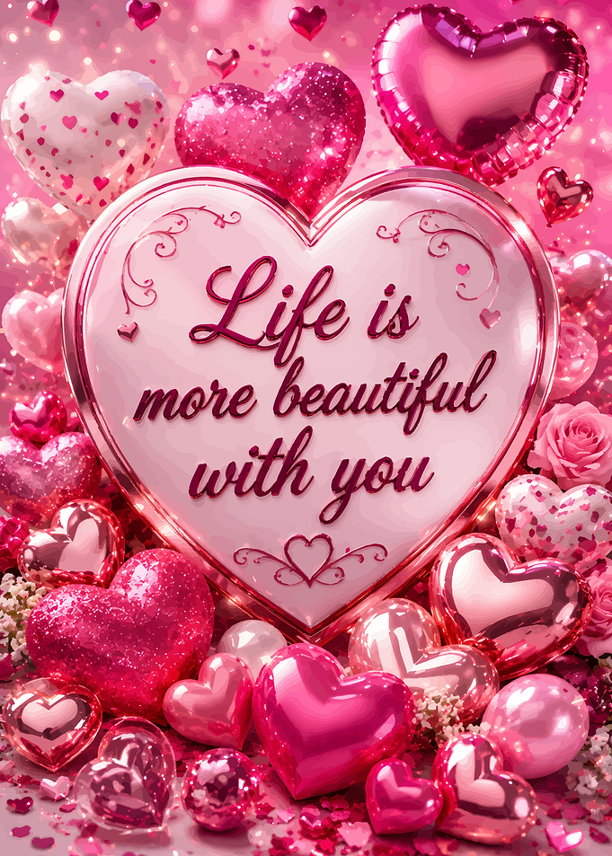 Life is more beautiful with you heart