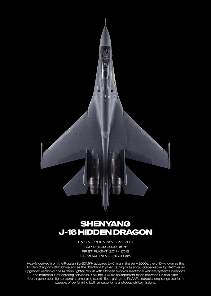 Shenyang J-16 Hidden Dragon Fighter Jet