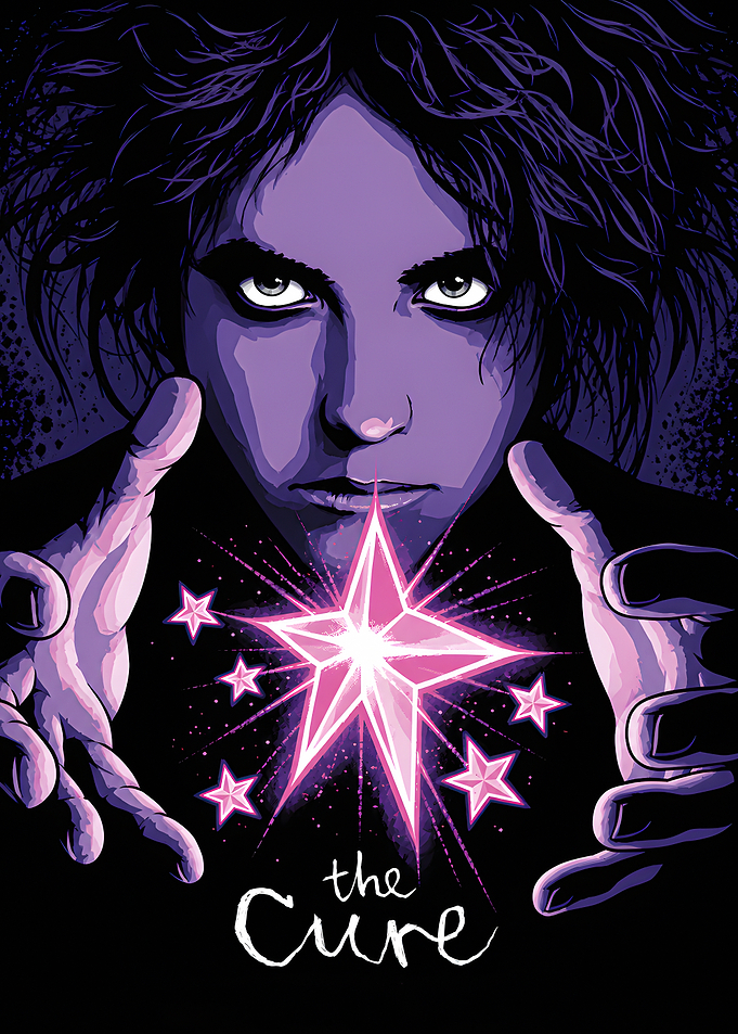 The Cure Robert Smith Star Poster