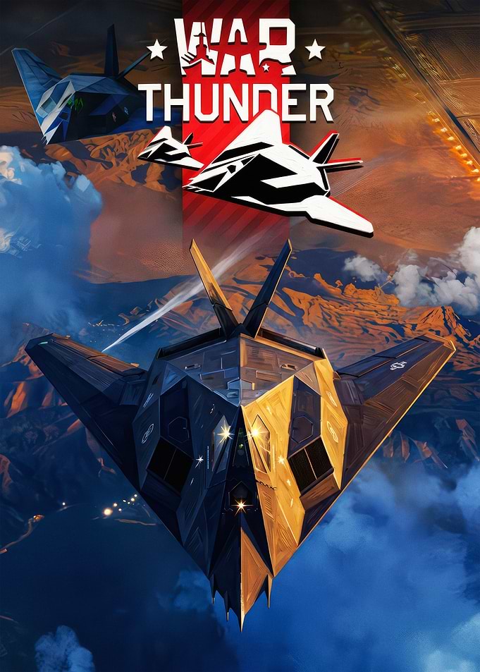 War Thunder F-117 Nighthawk Poster