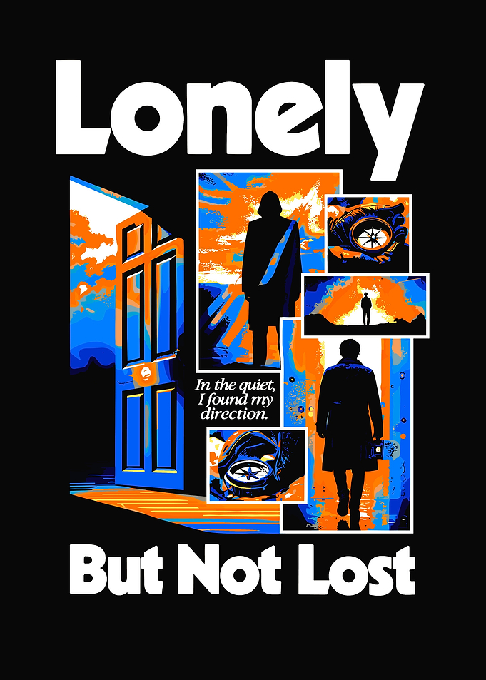 Lonely But Not Lost Inspirational Poster