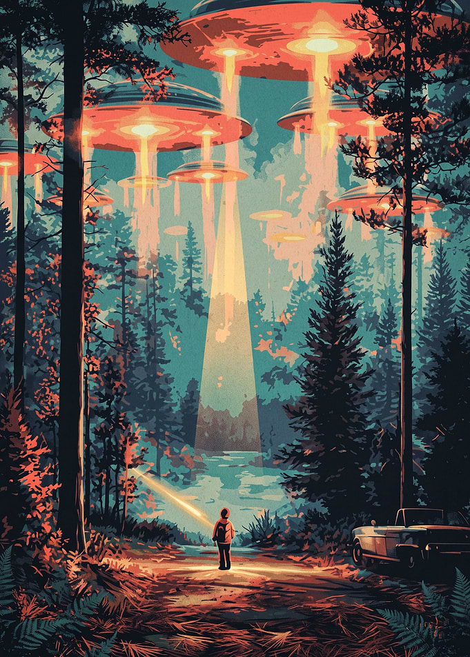 UFO Invasion in the Forest