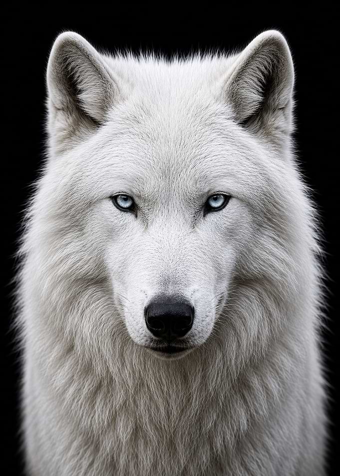 White Wolf Portrait