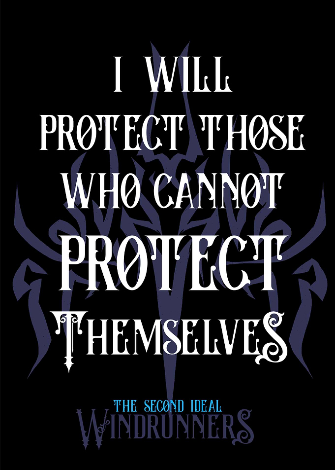 Windrunners Second Ideal Quote Poster