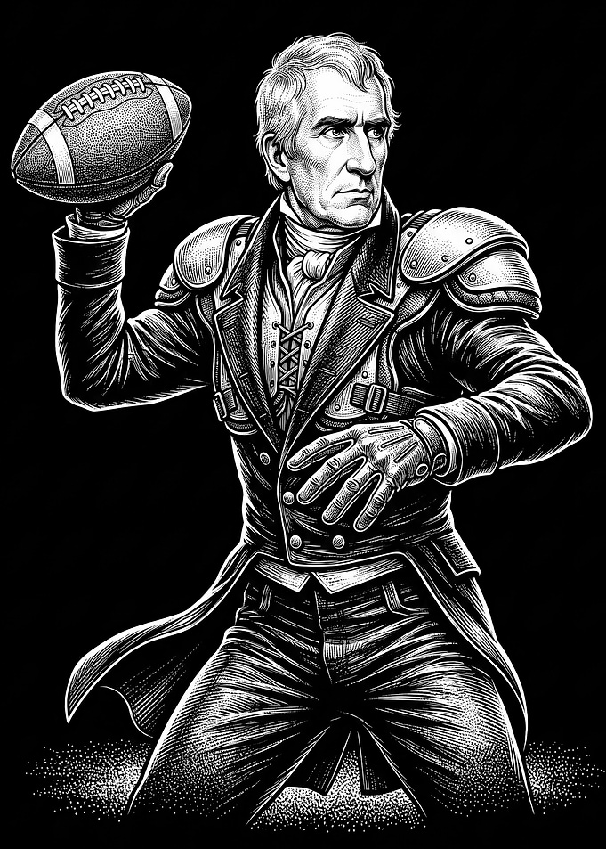 Andrew Jackson as a Football Quarterback