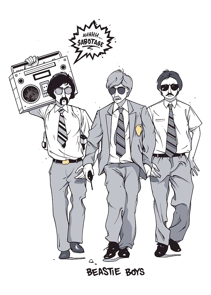 Beastie Boys Sabotage Illustration