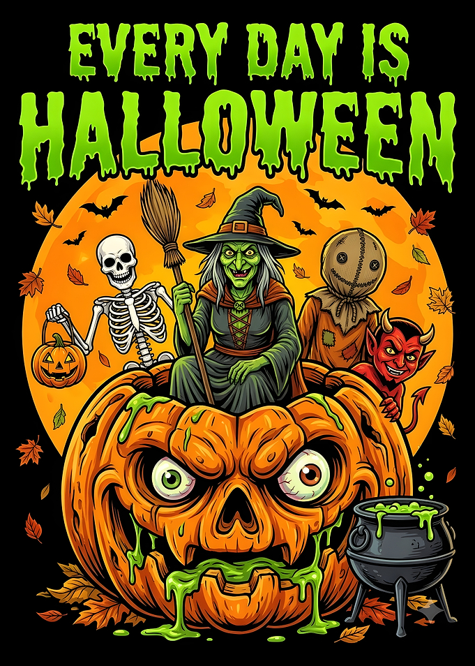 Every Day Is Halloween Illustration