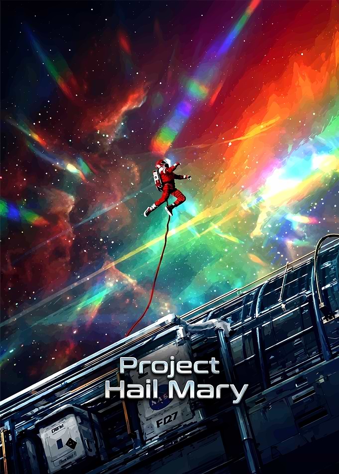 Project Hail Mary Space Poster