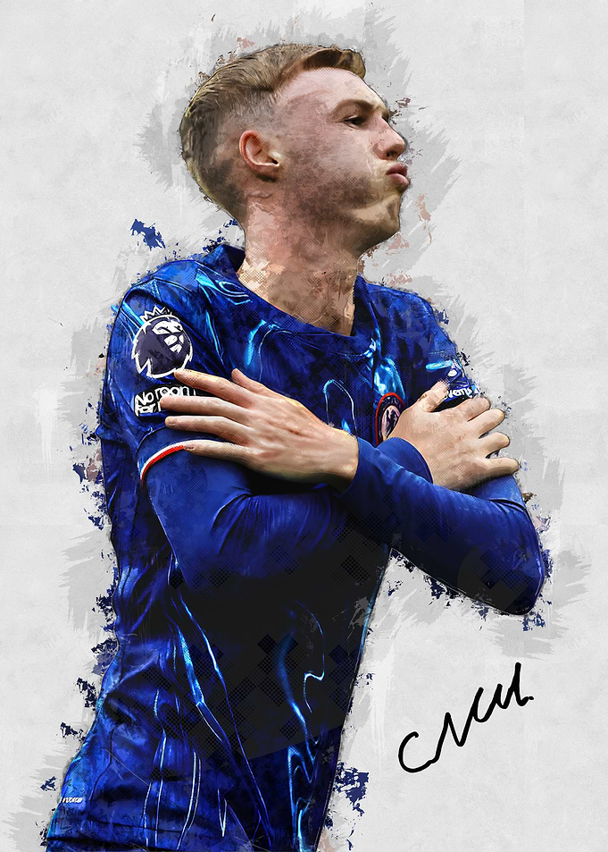 Cole Palmer Celebration Art