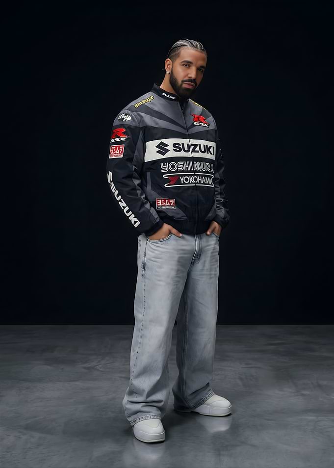Drake Wearing Suzuki Racing Jacket