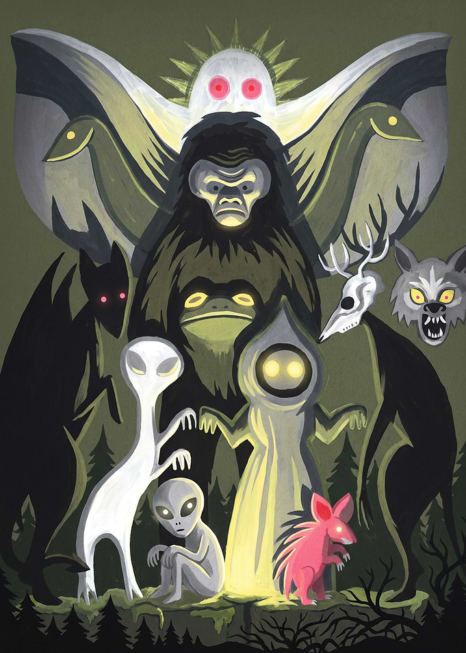Cryptid Collection Illustration