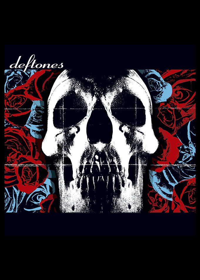 Deftones Skull and Roses Graphic