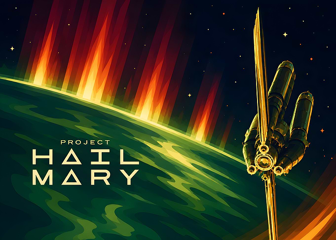 Project Hail Mary Space Poster