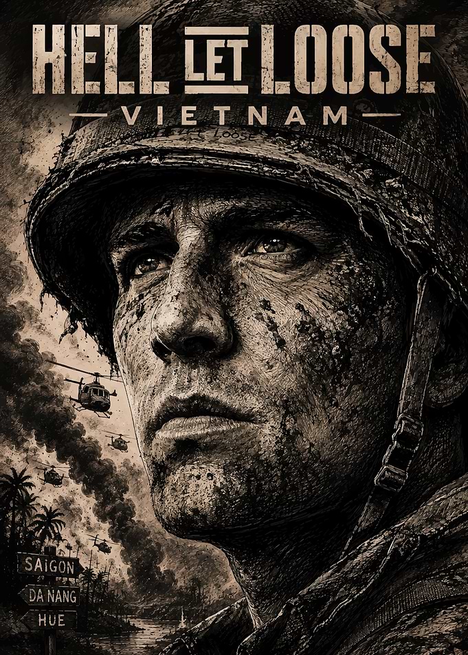 Hell Let Loose Vietnam Soldier Poster