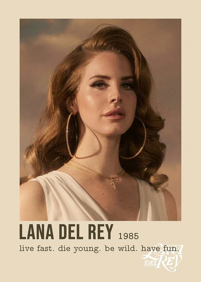 Lana Del Rey Minimalist Poster