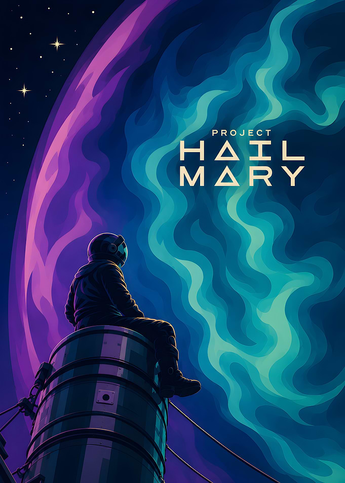 Project Hail Mary Space Poster
