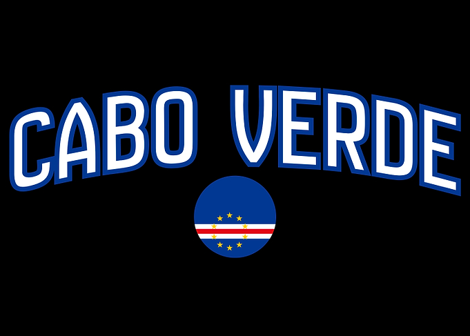 Cabo Verde Flag and Text Design