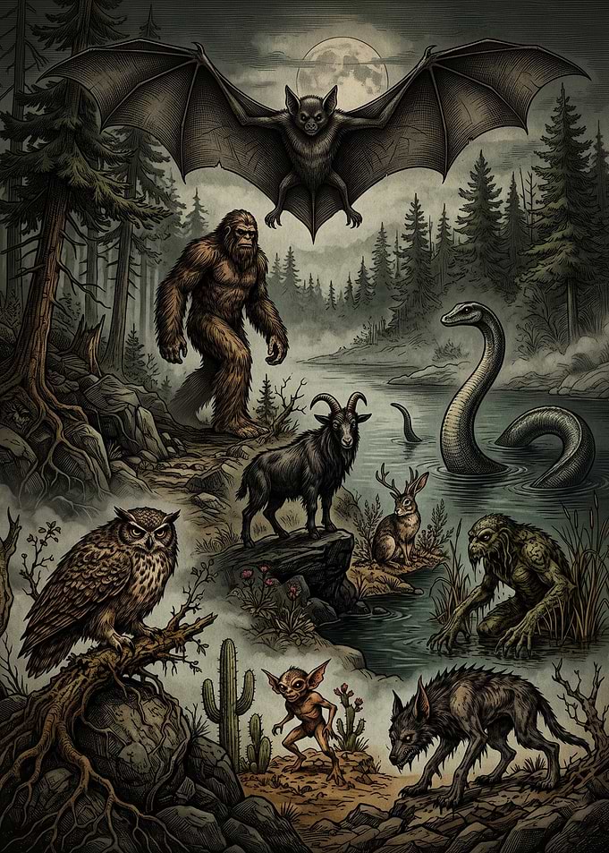 Cryptid Creatures of the Wilderness