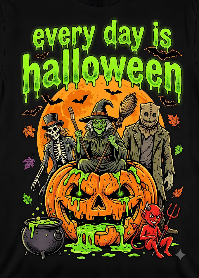 Every Day Is Halloween Graphic Tee