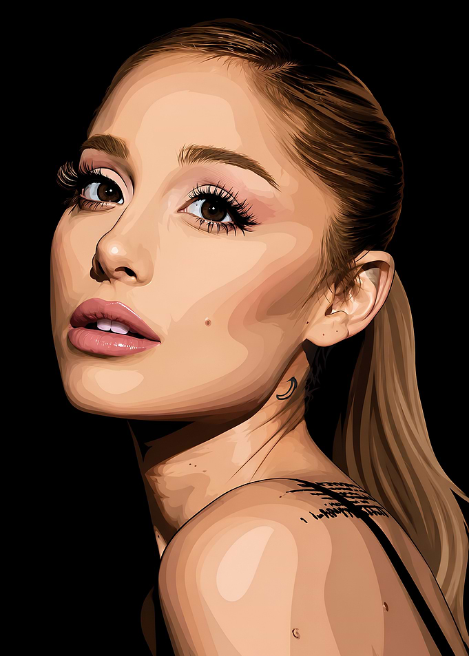 Digital Portrait of Ariana Grande