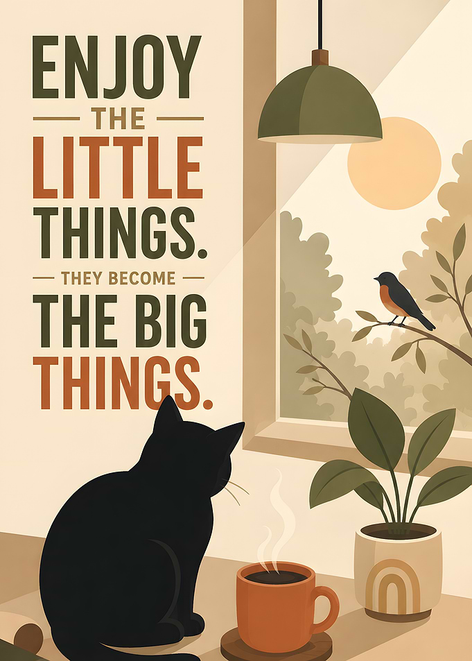 Enjoy the Little Things Inspirational Poster