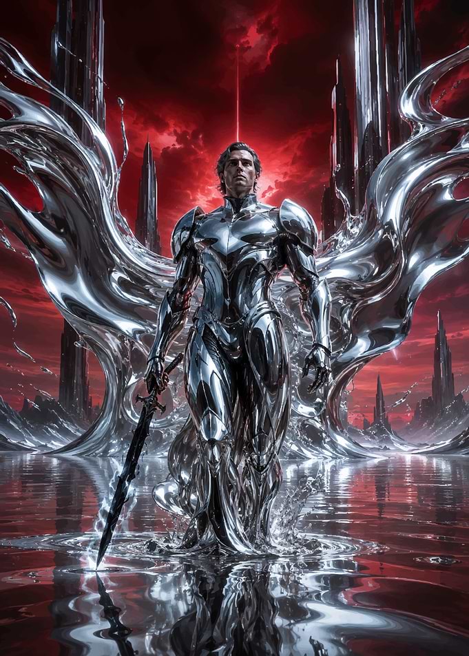 Silver Knight in Liquid Metal Realm