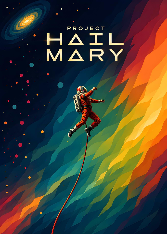 Project Hail Mary Space Poster