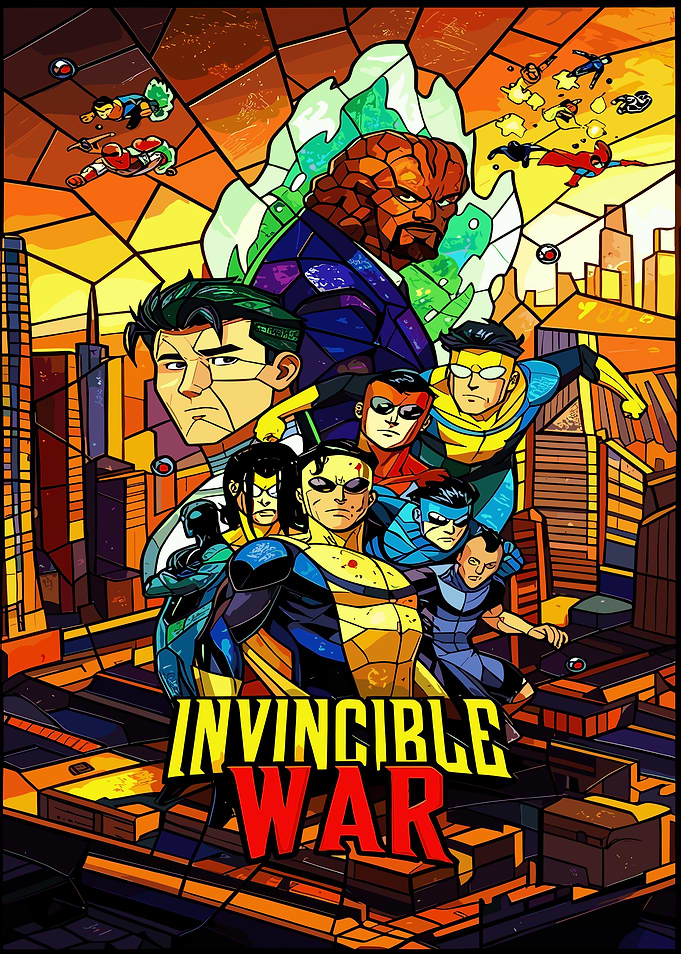 Invincible War Comic Book Poster
