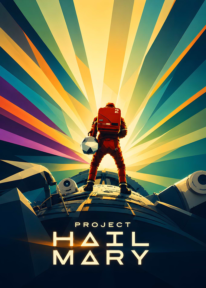 Project Hail Mary Space Poster