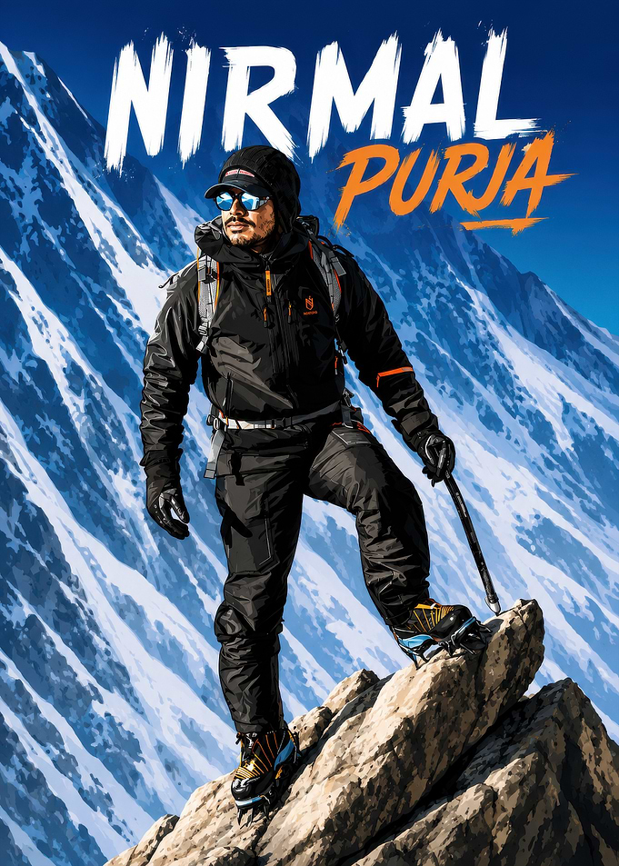 Nirmal Purja Mountaineering Poster