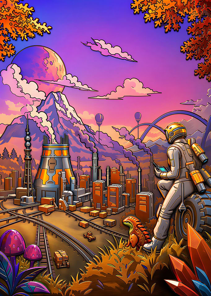 Satisfactory Industrial Landscape