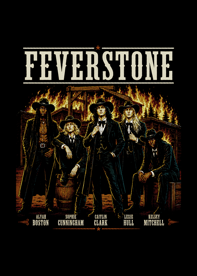 Feverstone Western Style Basketball Poster