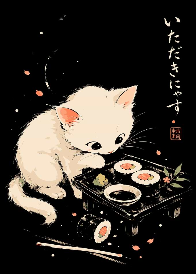 Cute Cat Sushi