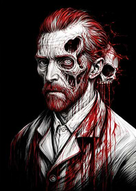 Dark Surreal Portrait of Vincent van Gogh